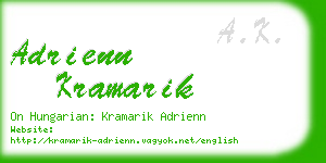 adrienn kramarik business card